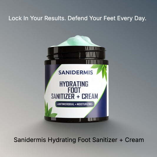 Sanidermis Hydrating Foot Sanitizer + Cream